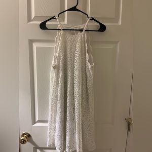 Francesca’s Medium White Lace Dress.